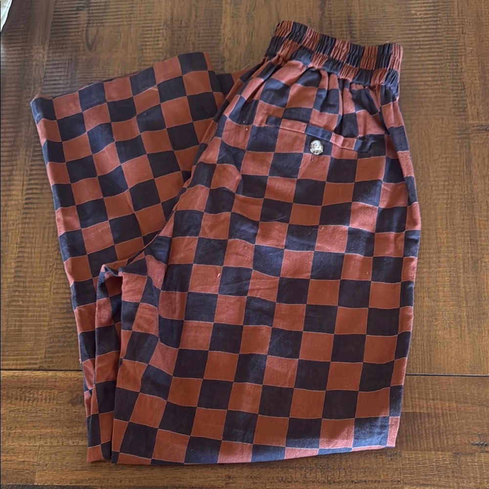 Checkered Black and Brown Women’s pants